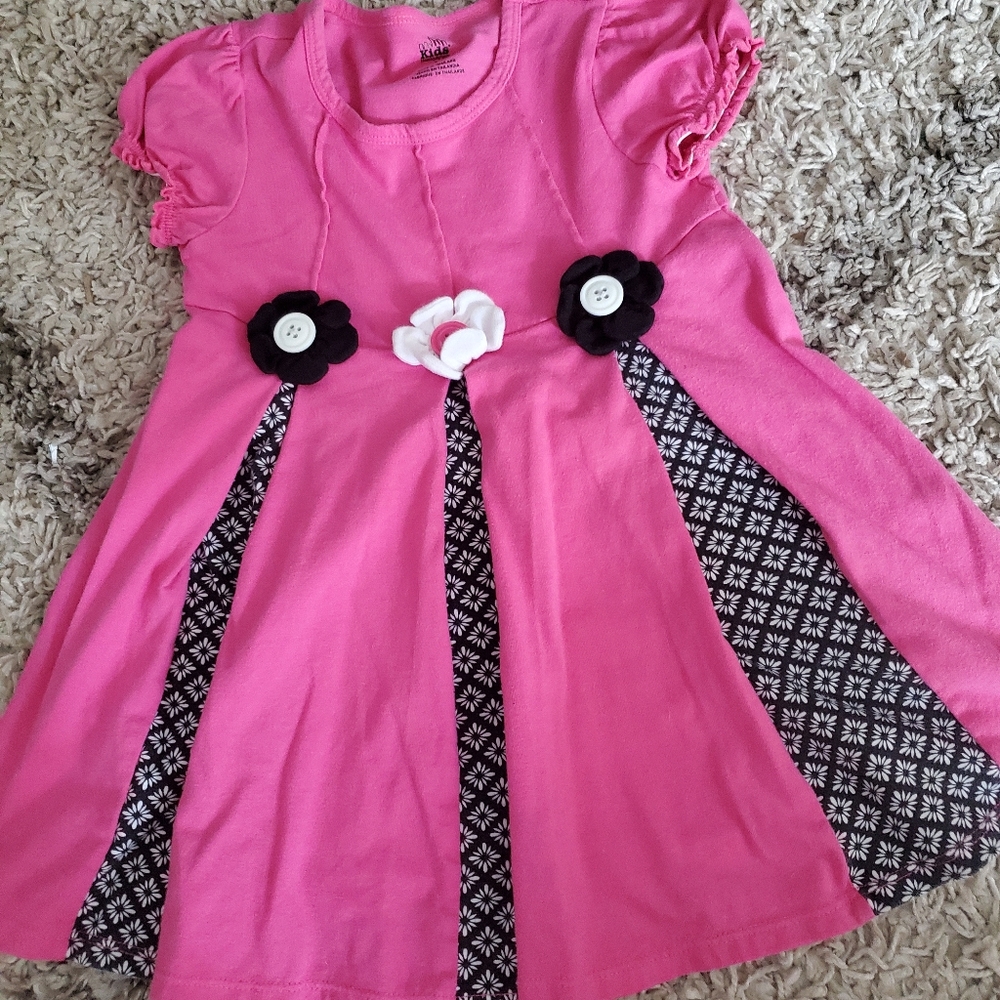Pink pleated top/dress
